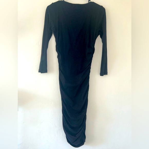Velvet by Graham and Spencer Long Sleeved Ruched Dress - Picture 2 of 4